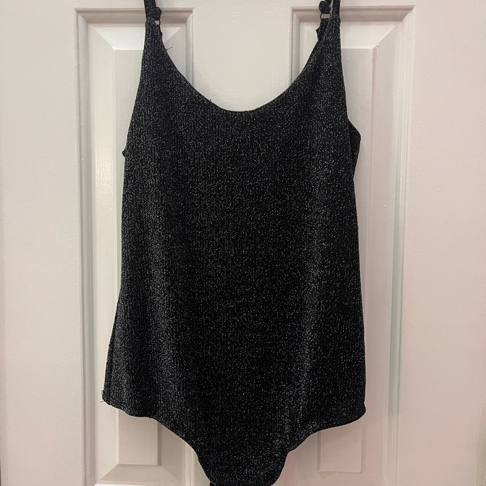 Black Sleeveless Fitted Bodysuit